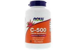 Витамин C NOW Foods Vitamin C-500 Calcium Ascorbate 250 Caps