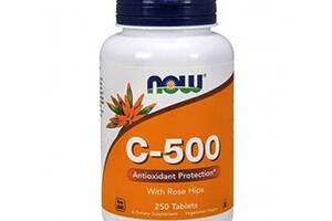 Витамин C NOW Foods Vitamin C-500 Rose Hips 250 Tabs