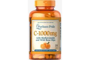 Витамин C Puritan's Pride Vitamin C-1000 mg with Bioflavonoids & Rose Hips 250 Caplets