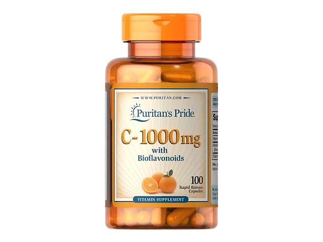 Витамин C Puritan's Pride Vitamin C-1000 mg with Bioflavonoids 100 Caps