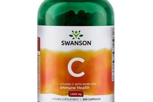 Витамин C Swanson Vitamin C with Rose Hips 1000 mg 250 Caps SWA-01106