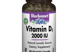 Витамин D Bluebonnet Nutrition Vitamin D3 2000IU 180 Veg Caps