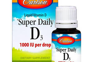 Витамин D Carlson Labs Super Daily D3 1,000 IU 0.35 fl oz 10,3 ml