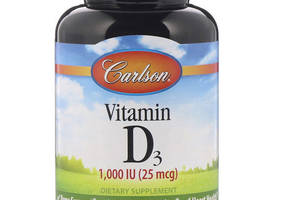 Витамин D Carlson Labs Vitamin D3, 25 mcg (1.000 IU) 250 Soft Gels CAR-01452