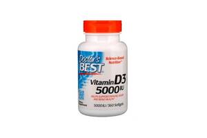 Витамин D Doctor's Best Vitamin D3 5000 IU 360 Softgels