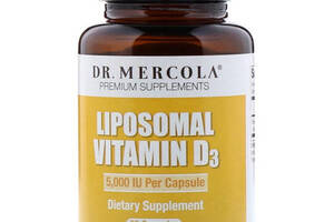 Витамин D Dr. Mercola Liposomal Vitamin D3 5,000 IU 30 Caps