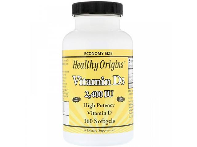 Витамин D Healthy Origins Vitamin D3 2,400 IU 360 Softgels