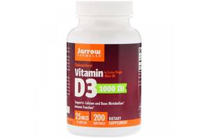 Витамин D Jarrow Formulas Vitamin D3 1000 IU 200 Softgels