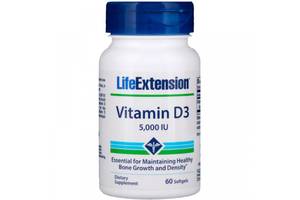 Витамин D Life Extension Vitamin D3 5,000 IU 60 Softgels