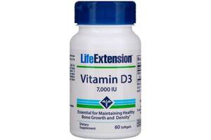 Витамин D Life Extension Vitamin D3 7,000 IU 60 Softgels