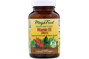 Витамин D MegaFood Vitamin D3, 2000 IU 60 Tabs MGF10221