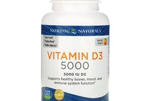 Витамин D Nordic Naturals Vitamin D3 5000 IU 120 Soft Gels Great Orange taste