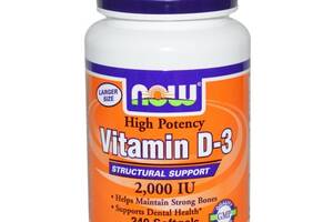 Витамин D NOW Foods Vitamin D-3 2,000 IU 240 Softgels