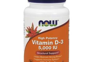 Витамин D NOW Foods Vitamin D-3 5,000 IU 120 Softgels