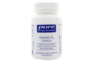 Витамин D Pure Encapsulations Vitamin D3 10,000 UI 120 Caps PE-01195