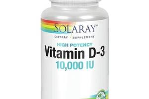 Витамин D Solaray Vitamin D-3, 10.000 IU 60 Veg Caps SOR75250