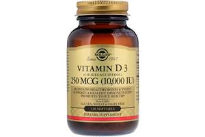 Витамин D Solgar Vitamin D3 (Cholecalciferol) 10,000 IU 120 Softgels