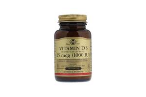 Витамин D Solgar Vitamin D3 (Cholecalciferol) 1000 IU 180 Tabs