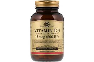 Витамин D Solgar Vitamin D3 (Cholecalciferol) 600 IU 120 Veg Caps