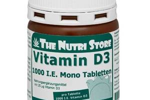 Витамин D The Nutri Store Vitamin D3, 1000 UI 250 Tabs ФР-00000126