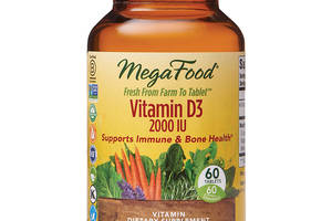 Витамин D3 2000 IU, Vitamin D3, MegaFood, 60 таблеток