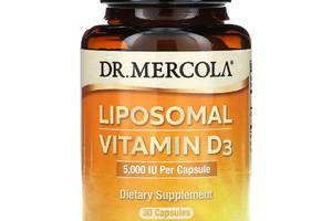 Витамин D3 Липосомальный, 5000 МЕ, Liposomal Vitamin D3, Dr. Mercola, 30 капсул