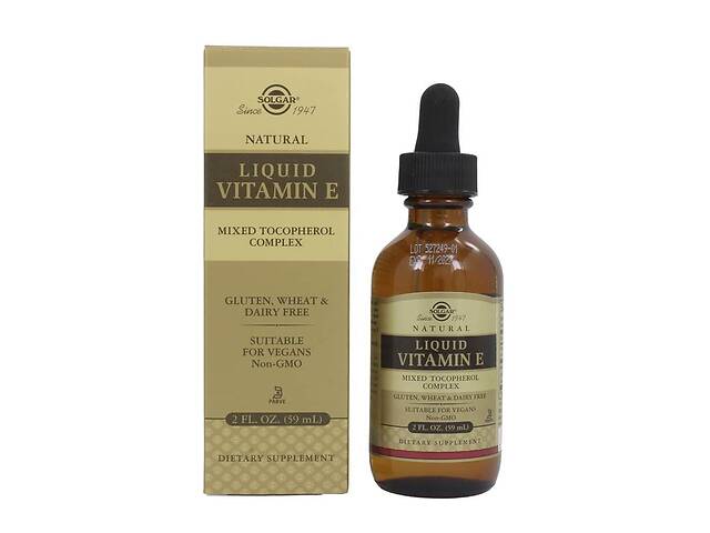 Витамин Е натуральный Liquid Vitamin E Solgar 59 мл