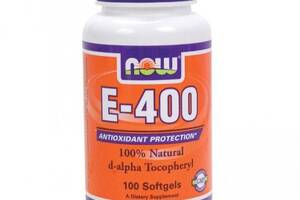 Витамин E NOW Foods Vitamin E-400 100 Softgels