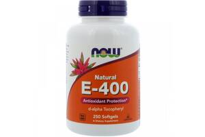 Витамин E NOW Foods Vitamin E-400 DA 250 Softgels