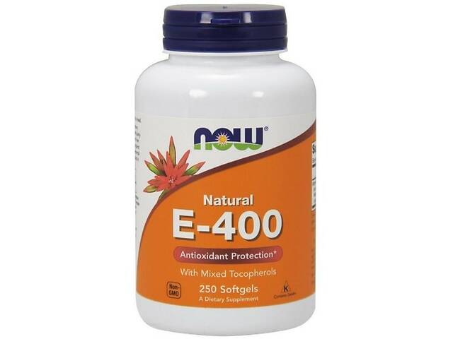 Витамин E NOW Foods Vitamin E-400 MT 250 Softgels