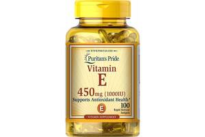 Витамин E Puritan's Pride Vitamin E 1000 IU 100 Softgels