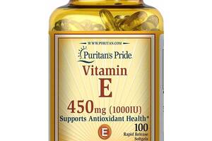 Витамин E Puritan's Pride Vitamin E 1000 IU 100 Softgels