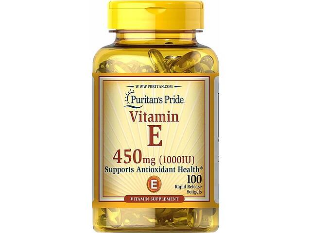 Витамин E Puritan's Pride Vitamin E 1000 IU 100 Softgels