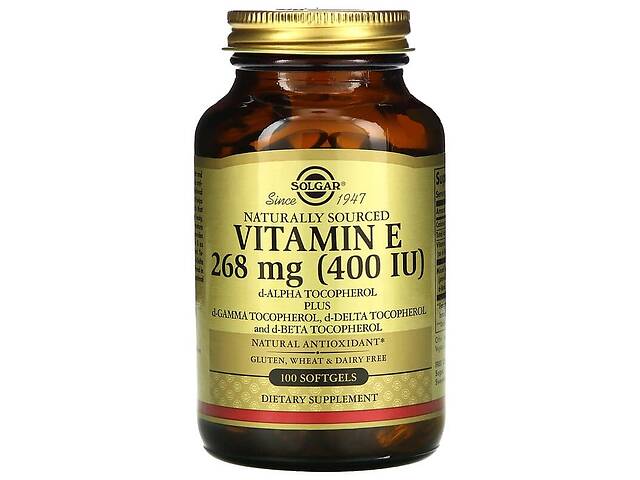 Витамин E Solgar Vitamin E 400 IU 268 mg 100 Softgels