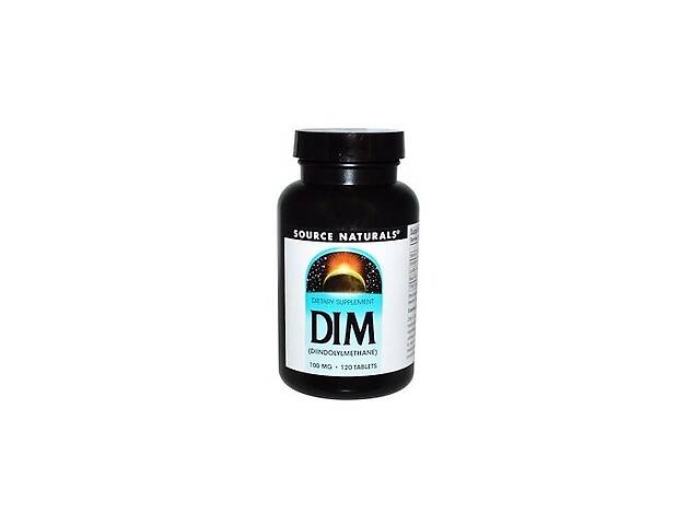 Витамин E Source Naturals DIM (Diindolylmethane) 100 mg 120 Tabs