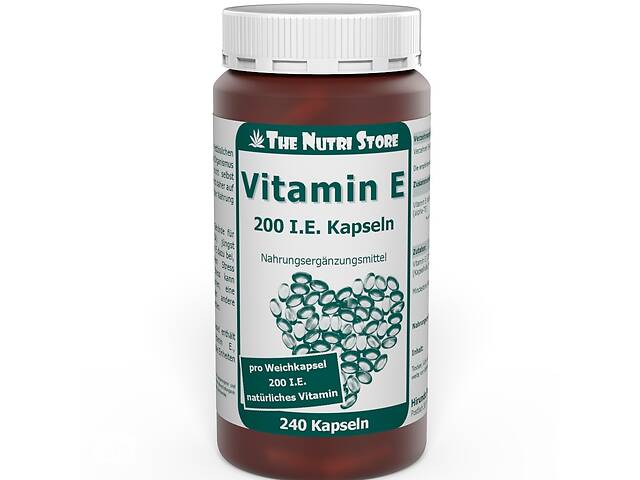 Витамин E The Nutri Store Vitamin E 200 IU 240 Caps ФР-00000226