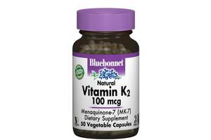 Витамин K Bluebonnet Nutrition Vitamin К2 100 mcg 50 Veg Caps