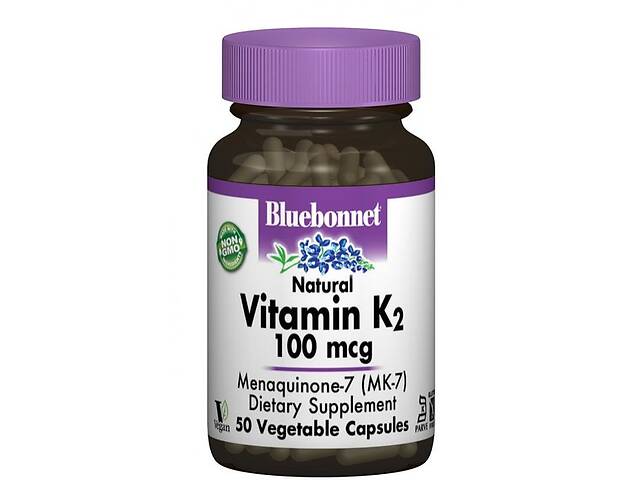 Витамин K Bluebonnet Nutrition Vitamin К2 100 mcg 50 Veg Caps