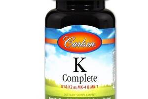 Витамин K Carlson Labs K-Complete 45 Soft Gels CAR-10410