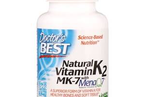 Витамин K Doctor's Best Natural Vitamin K2 MK-7 with MenaQ7 100 mcg 60 Caps DRB-00334