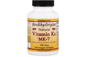Витамин K Healthy Origins Vitamin K2 as MK-7 Natural 180 Veg Softgels