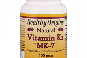 Витамин K Healthy Origins Vitamin K2 as MK-7 Natural 60 Veg Softgels