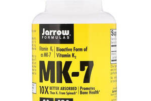 Витамин K Jarrow Formulas MK-7 Vitamin K2 as MK-7 90 mcg 120 Softgels