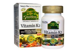 Витамин K Nature's Plus Source of Life Garden Vitamin K2 120 mcg 60 Caps