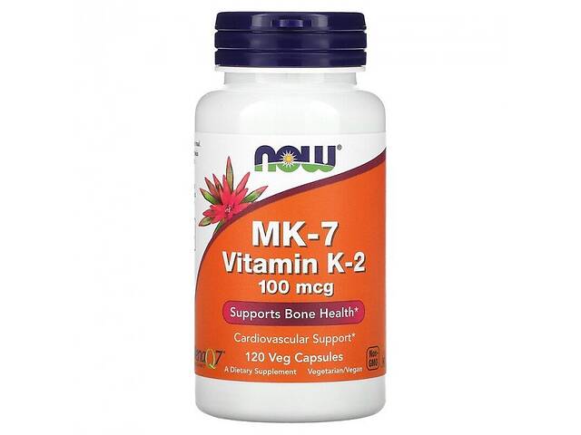 Витамин K NOW Foods Vitamin K-2 MK7 100 mcg 120 Veg Caps