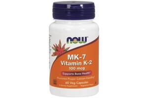 Витамин K NOW Foods Vitamin K-2 (MK7) 100 mcg 60 Veg Caps