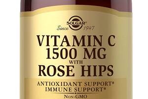 Витамин С шиповник Vitamin C Solgar 1500 мг 180 таблеток