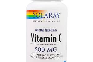 Витамин С Vitamin C Solaray двухфазное высвобождение 500 мг 100 капсул