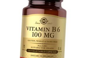 Витамин В6 (Пиридоксин) Vitamin B6 100 Caps Solgar 100вегкапс (36313217)