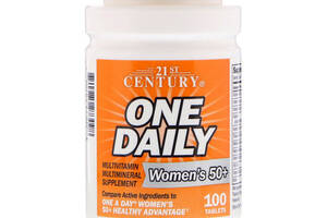 Витаминно-минеральный комплекс 21st Century One Daily Woman's 50+, Multivitamin Multimineral 100 Tabs